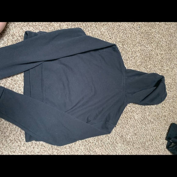 adidas black hooded crop top - Picture 3 of 3
